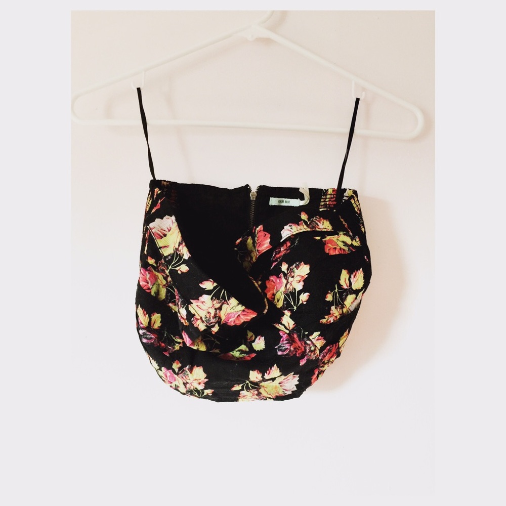floral bustier